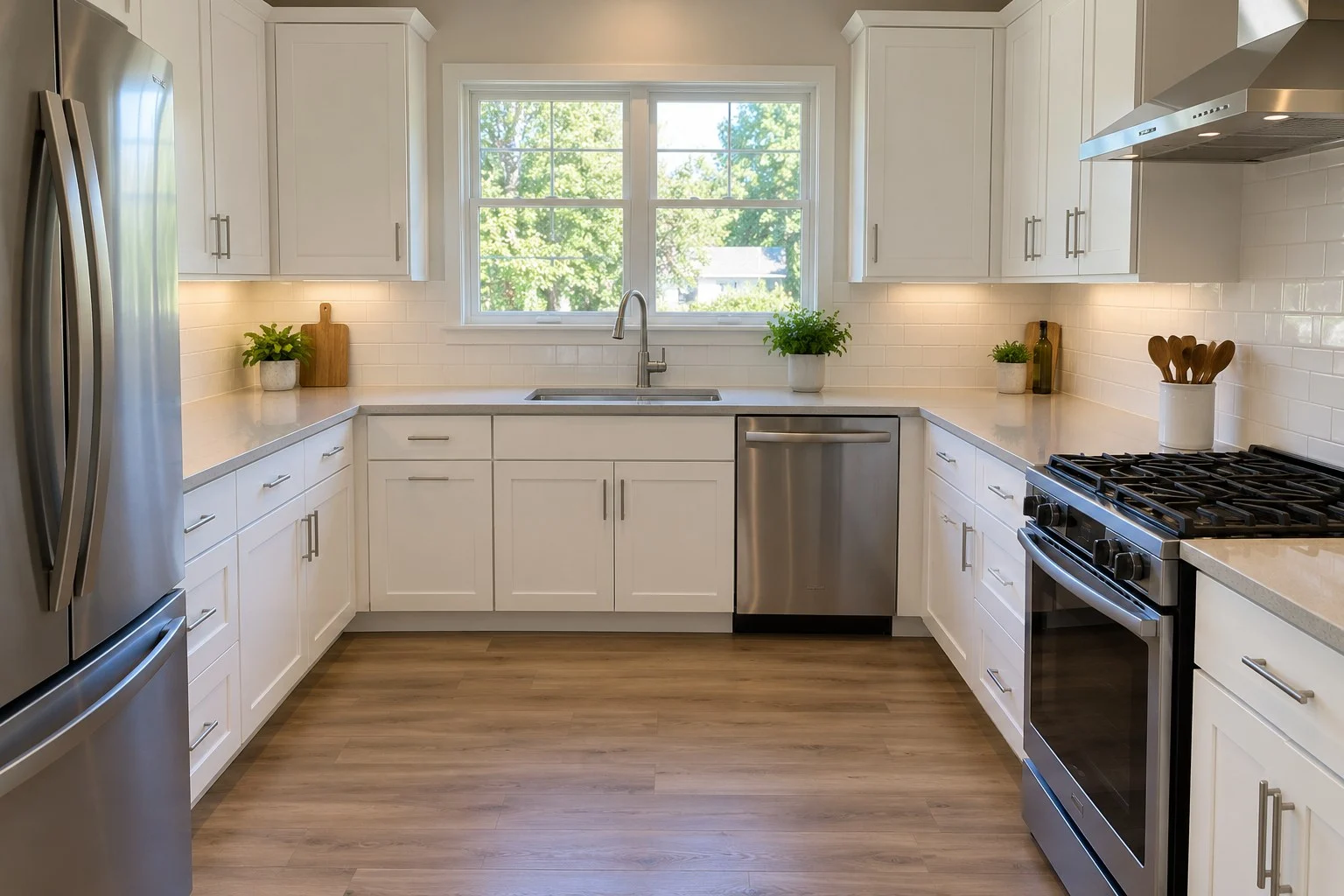 Illustrative clean kitchen, not an Immaculate client project